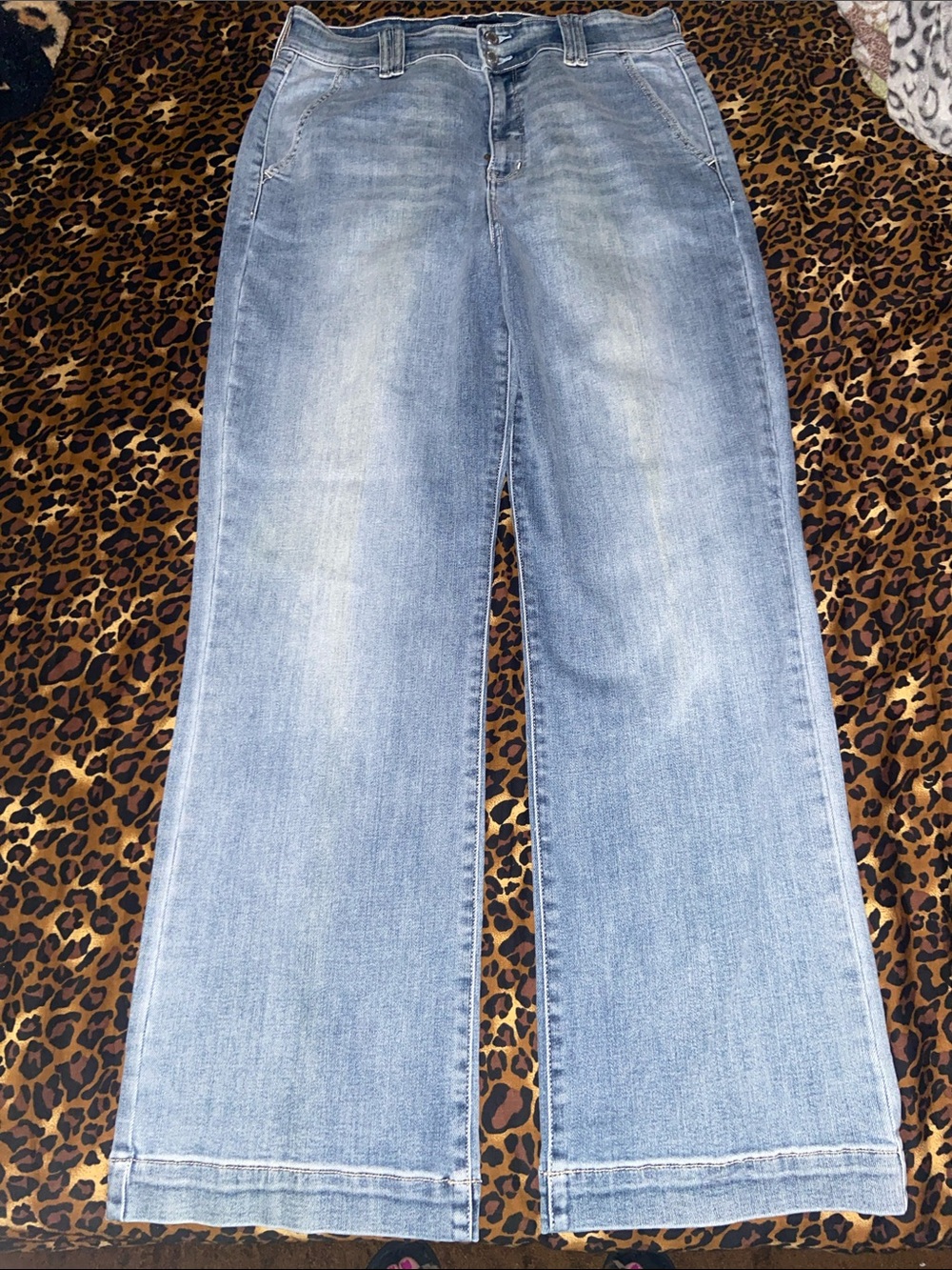 Judy Blue Light Blue Wide-Leg Jeans